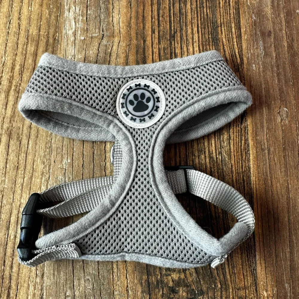 Gray Mesh Dog Harness